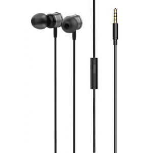 LDNIO earphones με μικρόφωνο HP04, 3.5mm, 1.2m, γκρι 6933138691779