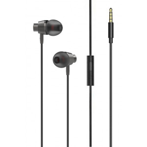LDNIO earphones με μικρόφωνο HP05, 3.5mm, 1.2m, γκρι 6933138691786