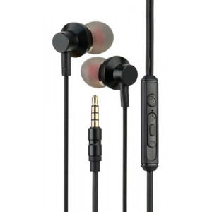 LDNIO earphones με μικρόφωνο HP06, 3.5mm, 1.2m, μαύρα 6933138691793