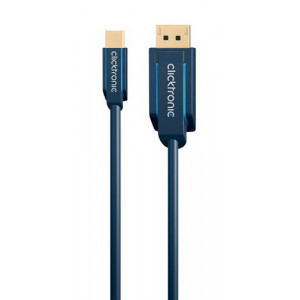 CLICKTRONIC καλώδιο DisplayPort σε DisplayPort Mini 70738, 2m, μπλε 70738