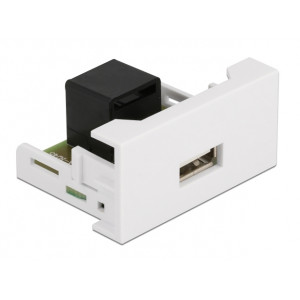 DELOCK module USB σε RJ45 Easy 45 81344, 22.5x45mm, λευκό 81344
