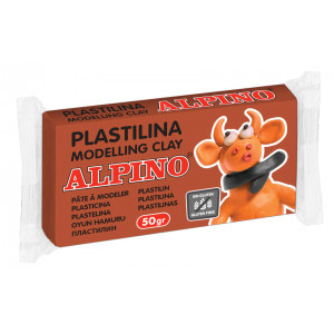 ALPINO πλαστελίνη, χωρίς γλουτένη, 50γρ, καφέ 8413240581949