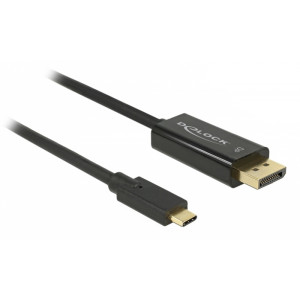 DELOCK καλώδιο USB-C σε DisplayPort 85256, DP Alt Mode, 4K, 2m, μαύρο 85256