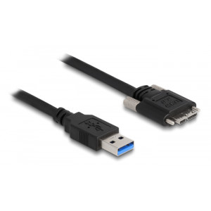 DELOCK καλώδιο USB 3.0 σε USB micro B 87801, 3m, μαύρο 87801