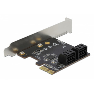 DELOCK κάρτα επέκτασης PCI σε 4x SATA 90010, 6Gb/s 90010