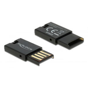 DELOCK card reader USB 2.0 91603 για κάρτες μνήμης micro SD, μαύρο 91603
