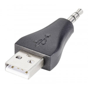 GOOBAY αντάπτορας USB σε 3.5mm jack 93981, 3pin, μαύρο 93981