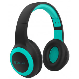 CELEBRAT headphones με μικρόφωνο A23-BL, bluetooth, 40mm, μαύρο-μπλε A23-BL
