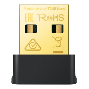 TP-LINK Nano Wi-Fi Bluetooth 4.2 USB Adapter Archer T2UB Nano, Ver. 1.0 ARCHER-T2UBNANO