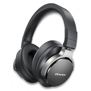 AWEI headphones A710BL, wireless & wired, BT 5.0, μαύρα AW-A710BL