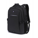 ARCTIC HUNTER τσάντα πλάτης B-00338-BK με θήκη laptop, USB, μαύρη B-00338-BK