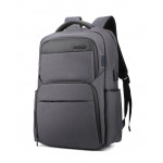 ARCTIC HUNTER τσάντα πλάτης B00113C-GY με θήκη laptop, USB, γκρι B00113C-GY