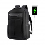 ARCTIC HUNTER τσάντα πλάτης B00121C-BK, laptop, USB, αδιάβροχη, μαύρη B00121C-BK
