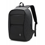 ARCTIC HUNTER τσάντα πλάτης B00207-BK με θήκη laptop, USB, μαύρη B00207-BK