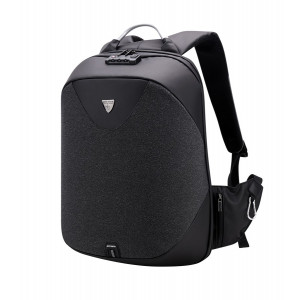 ARCTIC HUNTER τσάντα πλάτης B00208, laptop, USB, αδιάβροχη, lock, μαύρη B00208-BK