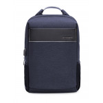 ARCTIC HUNTER τσάντα πλάτης B00218-BL, laptop, USB, αδιάβροχη, μπλε B00218-BL