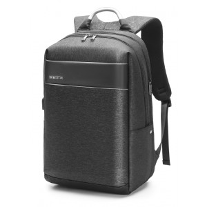 ARCTIC HUNTER τσάντα πλάτης B00218L με θήκη laptop 15.6, USB, γκρι B00218L-GY
