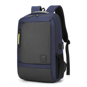 ARCTIC HUNTER τσάντα πλάτης B00357-BL με θήκη laptop, αδιάβροχη, μπλε B00357-BL