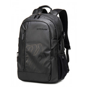 ARCTIC HUNTER τσάντα πλάτης B00387 με θήκη laptop 15.6, μαύρη B00387-BK