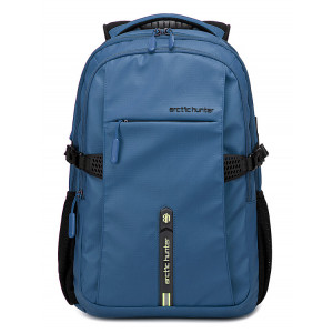 ARCTIC HUNTER τσάντα πλάτης B00388 με θήκη laptop 15.6, USB, μπλε B00388-BL