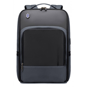ARCTIC HUNTER τσάντα πλάτης B00403-GY με θήκη laptop, USB, γκρι B00403-GY