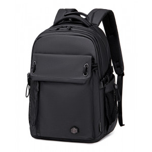 ARCTIC HUNTER τσάντα πλάτης B00531 με θήκη laptop 15.6, 25L, μαύρη B00531-BK
