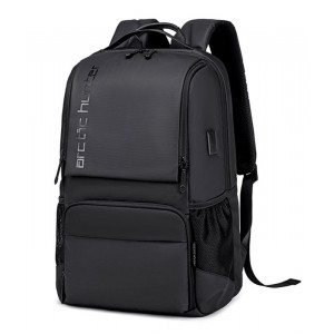 ARCTIC HUNTER τσάντα πλάτης B00532 με θήκη laptop 15.6, 28L, μαύρη B00532-BK