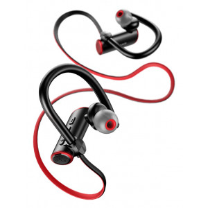 USAMS Bluetooth earphones US-YD004, BT 5.0, 90mAh, κόκκινο-μαύρο BGYDEJ02