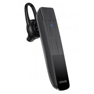USAMS Bluetooth μονό earphone USAMS-BT2, 100mAh, 3-way κλήσεις, μαύρο BHUBT201