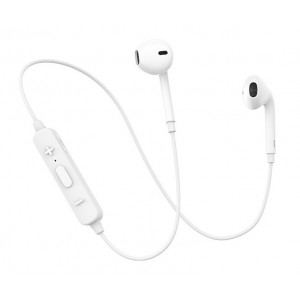 USAMS bluetooth earphones BHULN01, LN series, BT 4.2, λευκό BHULN01