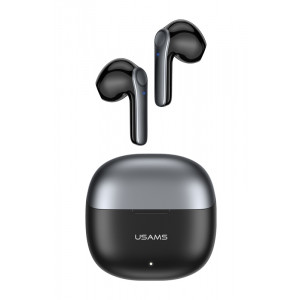 USAMS earphones με θήκη φόρτισης XH09, True Wireless, μαύρα BHUXH01