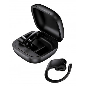USAMS earphones US-YI001 με θήκη φόρτισης, True Wireless, μαυρο BHUYI01