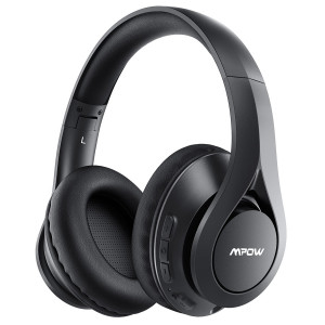 MPOW headphones 059 Lite BH451B, wireless & wired, BT 5.0, μαύρα BMBH451BBSD