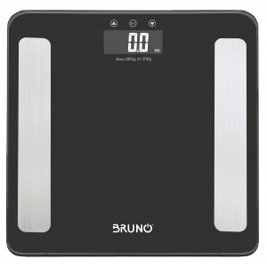 BRUNO ψηφιακή ζυγαριά με λιπομετρητή BRN-0056, έως 180kg, μαύρη BRN-0056