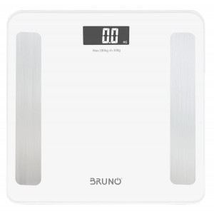 BRUNO Smart ψηφιακή ζυγαριά με λιπομετρητή BRN-0058, έως 180kg, λευκή BRN-0058