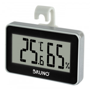 BRUNO ψηφιακό θερμόμετρο & υγρασιόμετρο BRN-0081, °C & °F, λευκό BRN-0081