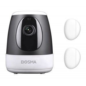BOSMA smart κάμερα kit XC με λειτουργία hub, Pan 360°, 1080p, WiFi, PIR BSM-XC