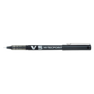 PILOT στυλό rollerball Hi-Tecpoint V5, 0.5μμ, μαύρο BX-V5-B