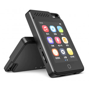 RUIZU MP3 player C1 με οθόνη αφής 2.4, 16GB, BT, ελληνικό μενού, μαύρο C1-16GB