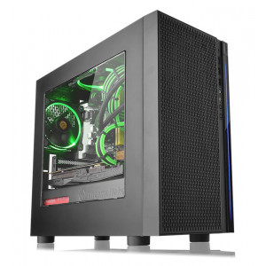 THERMALTAKE PC case micro tower Versa H18, 398x205x439mm, 1x fan, μαύρο CA-1J4-00S1WN-00