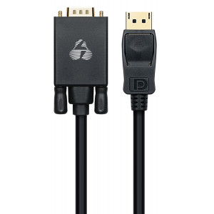 POWERTECH καλώδιο DisplayPort σε VGA CAB-DP056, 1080p, 1.8m, μαύρο CAB-DP056