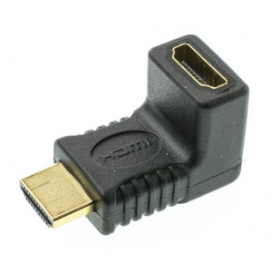 POWERTECH adapter HDMI 1.4V (F) σε HDMI 1.4V (M), γωνιακός 90° CAB-H035