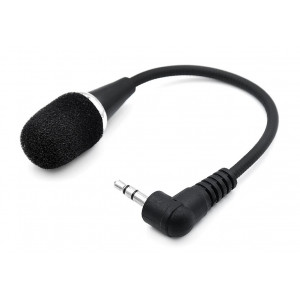 POWERTECH εύκαμπτο μικρόφωνο CAB-J042, 3.5mm, μαύρο CAB-J042