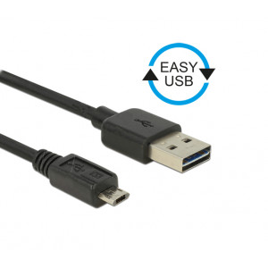 POWERTECH Καλώδιο USB 2.0 (Μ )σε USB Micro (Μ), Dual Easy USB, 2m CAB-U062