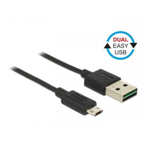 POWERTECH καλωδιο USB 2.0 σε USB Micro, Easy USB, 3m, Black CAB-U063