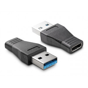POWERTECH Adapter USB Type-C female σε USB 3.0, μαύρο CAB-U097