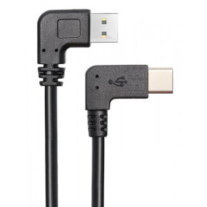 POWERTECH Καλώδιο USB σε USB Type-C CAB-U134, 90°, Dual Easy USB, 0.5m CAB-U134