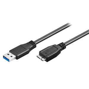 POWERTECH καλώδιο USB 3.0 σε USB Micro-B CAB-U142, 0.5m, μαύρο CAB-U142