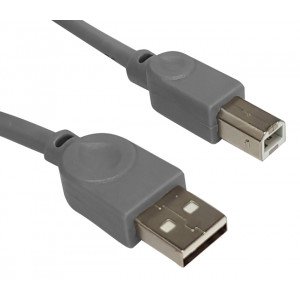 POWERTECH καλώδιο USB 2.0 σε USB Type Β CAB-U144, copper, 1.5m, γκρι CAB-U144