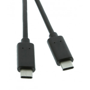 POWERTECH Καλώδιο USB 2.0 Type-C σε Type C, 1m, Black CAB-UC009